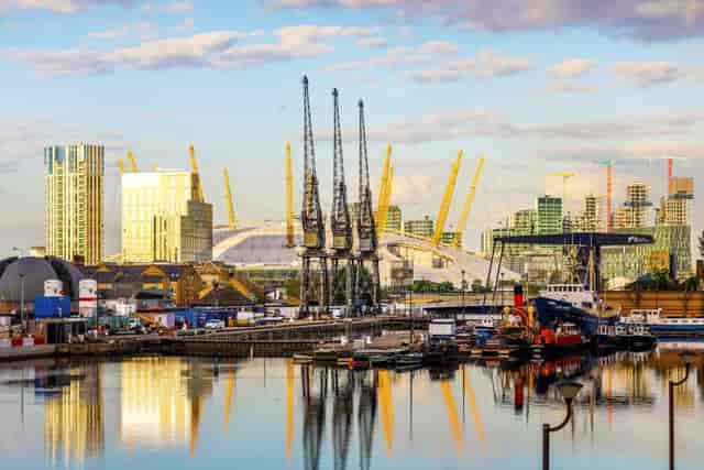 The Totara Room view of O2 Arena, Docklands: ideal for corporate events and conferences.