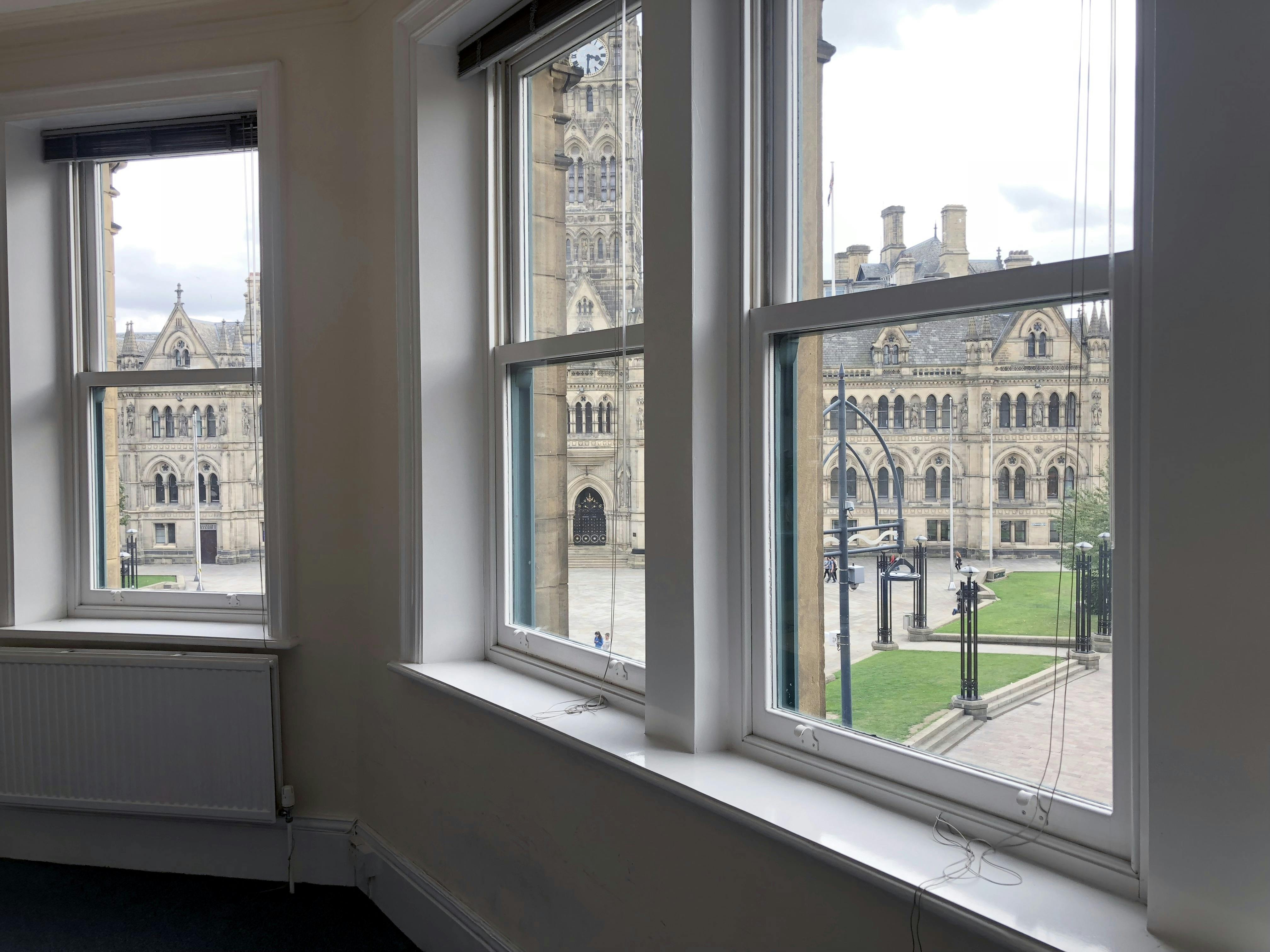 Whernside Boardroom: bright meeting space with historic views, perfect for events and networking.