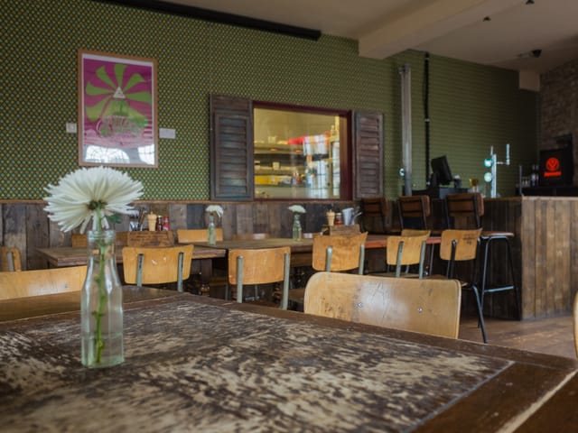 Cozy Function Room at The Camden Eye, perfect for intimate meetings and casual events.