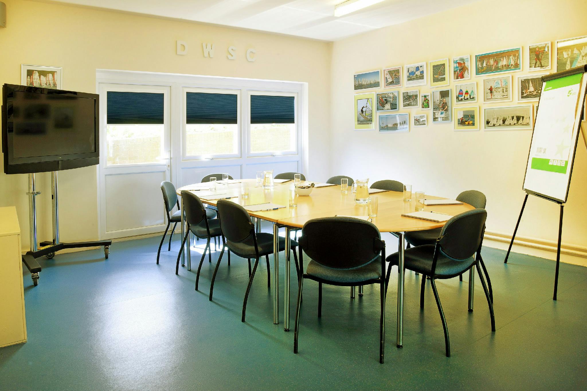 Hensborough Room at Draycote View: modern meeting space with natural light for workshops.