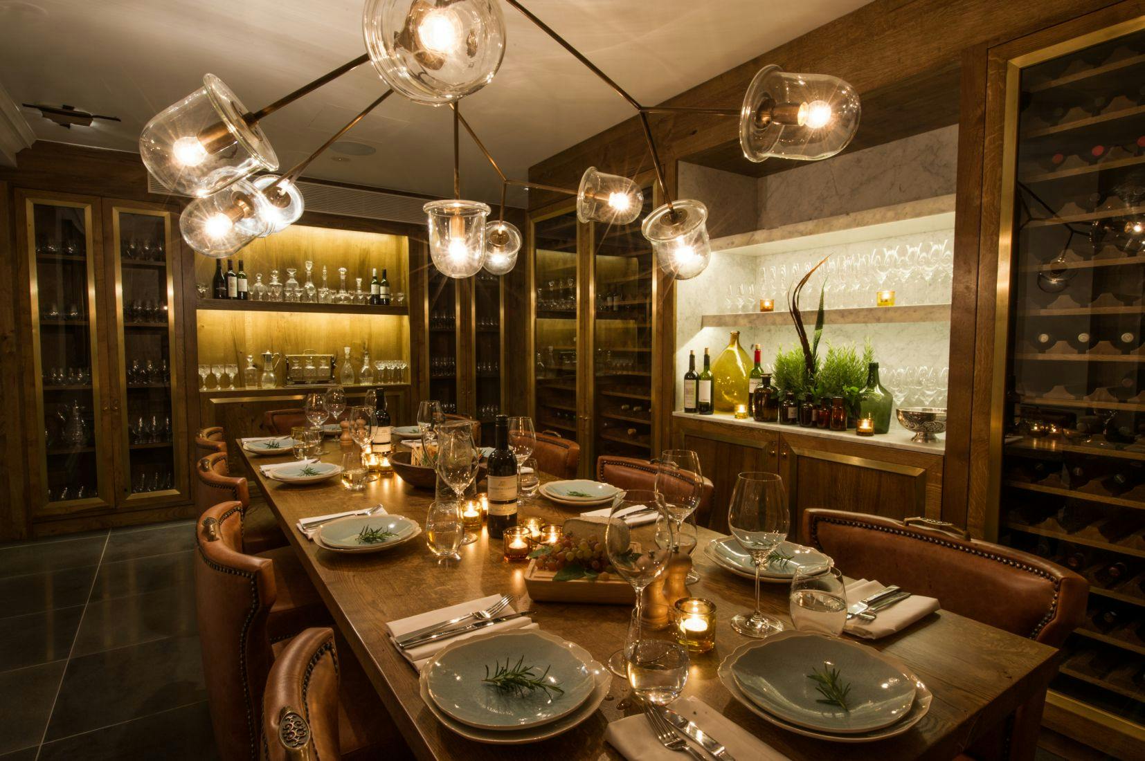 Elegant private dining room at The Ampersand Hotel, perfect for fine dining events.