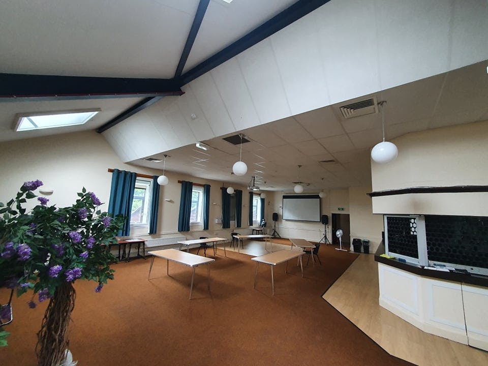 Woodford Suite at Wickham Community Centre, bright meeting space for workshops and presentations.