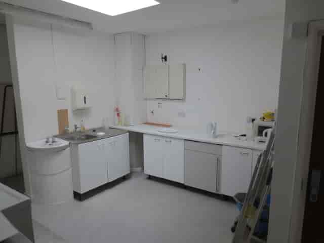 Woodford Suite kitchen at Wickham Community Centre, ideal for event catering and food prep.