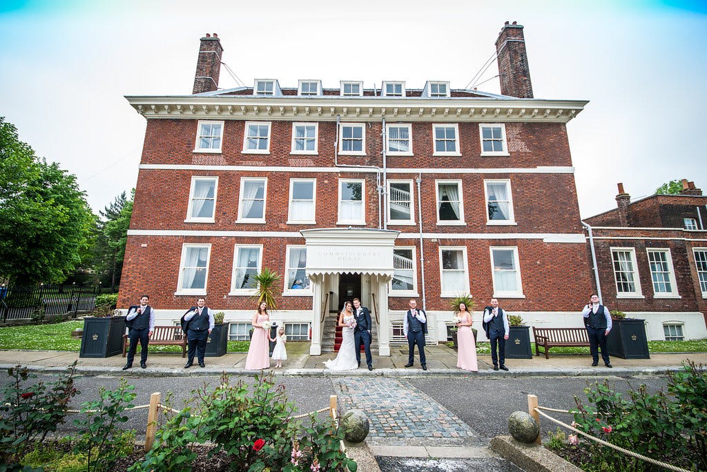 Commissioner's House wedding venue with elegant architecture and lush gardens.