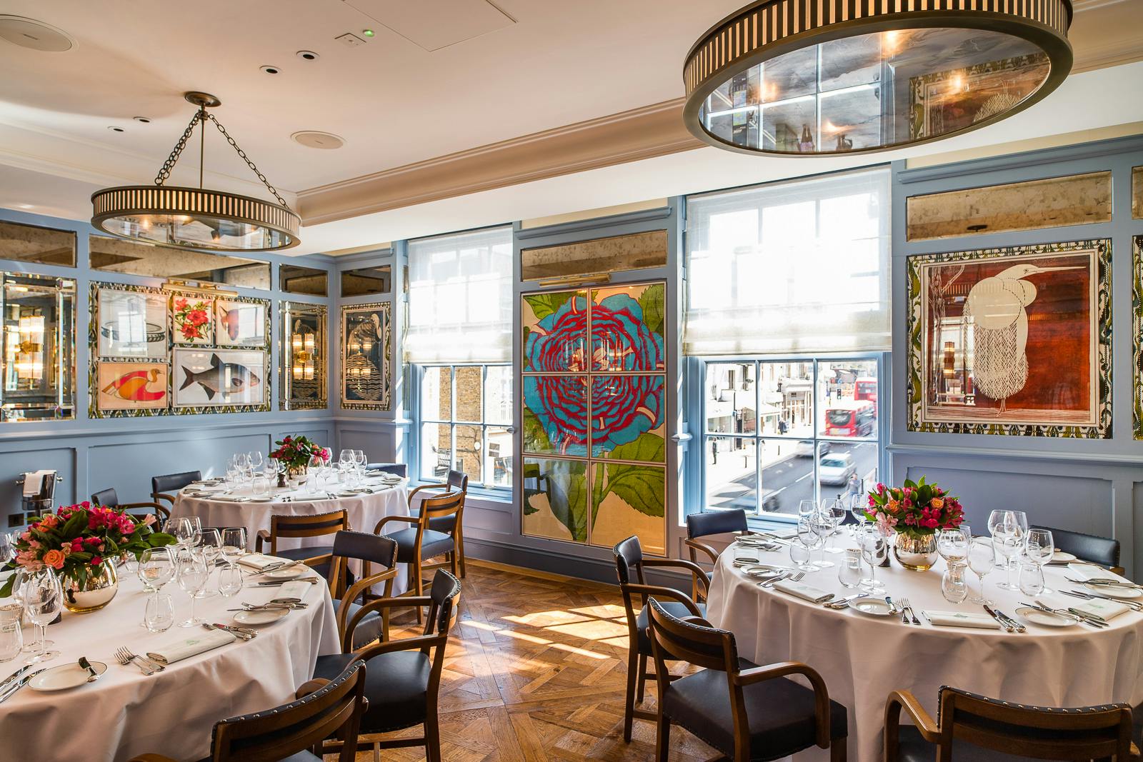 Elegant dining space in The Ivy Café Richmond, perfect for upscale events and gatherings.