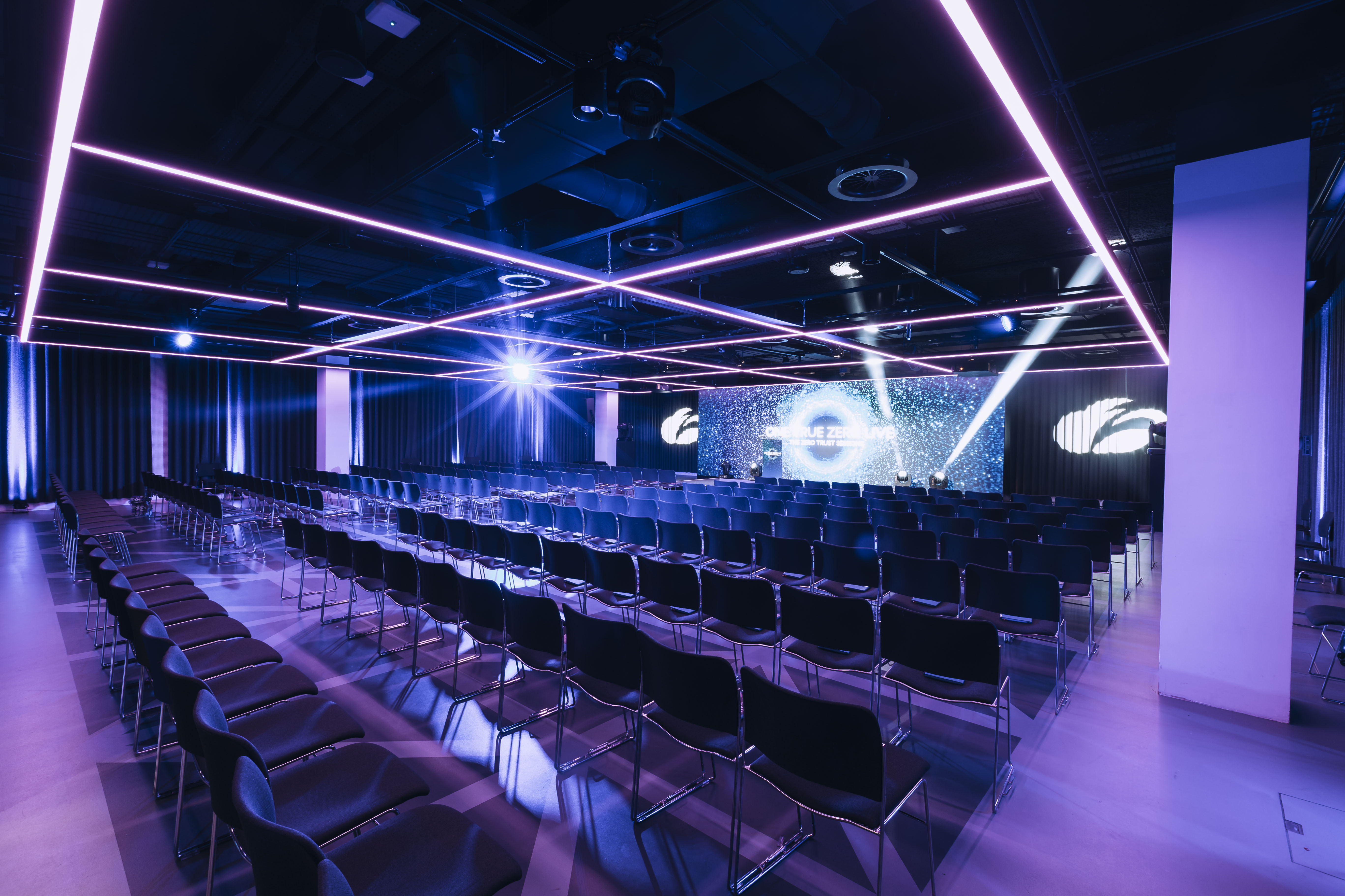 Illuminate Science Museum event, modern tech backdrop, conference launch - Banner