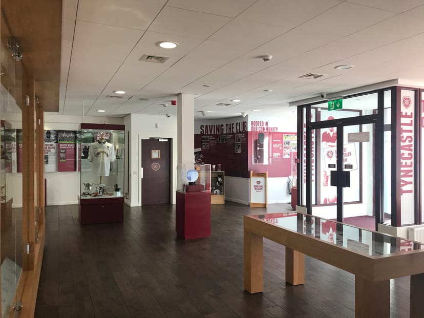 Heart of Midlothian Museum, modern exhibition space for events and meetings.