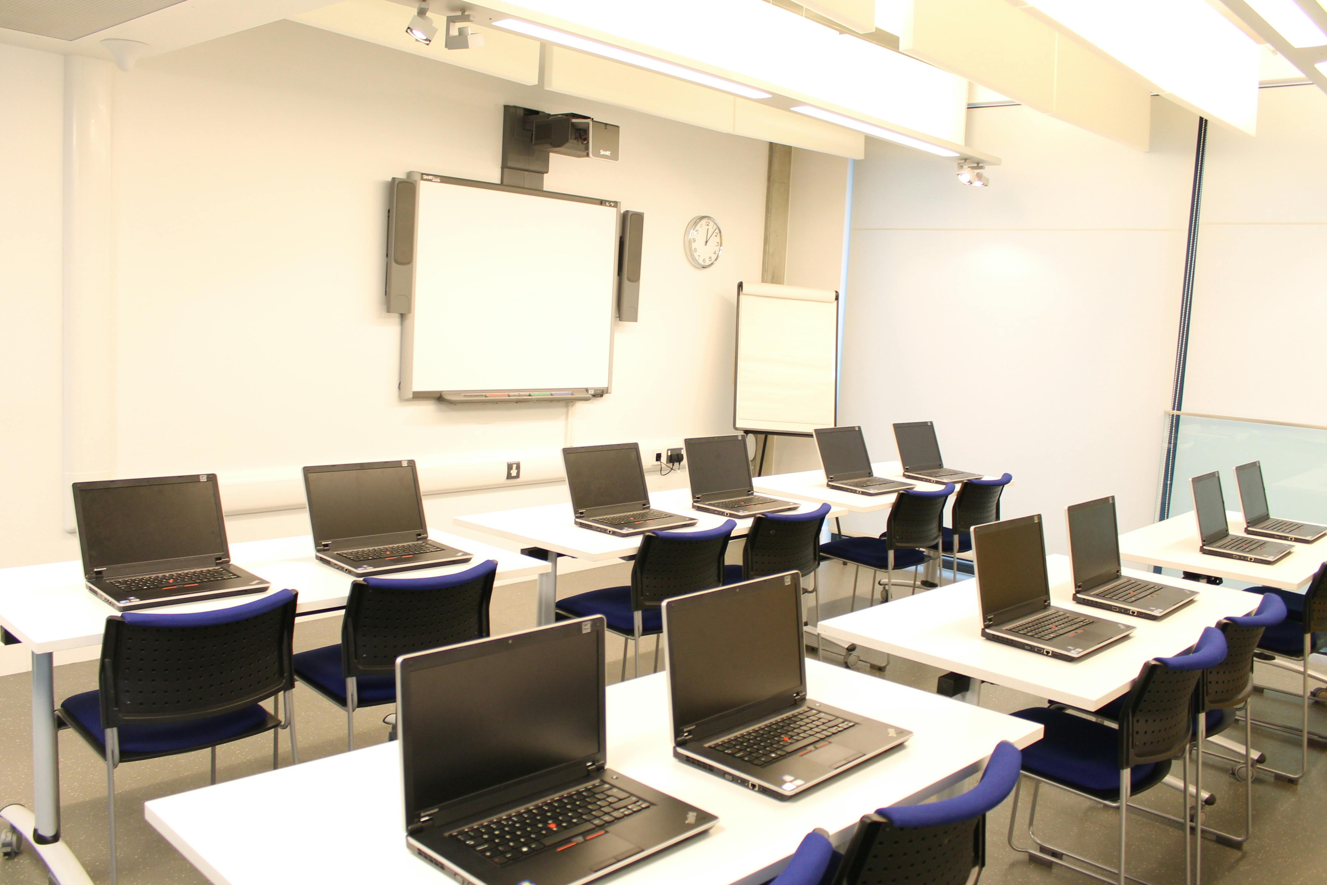 Modern training room in Osmani Trust for corporate meetings and workshops.