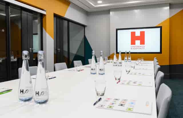 Modern Lloyds Room in Birmingham Hippodrome, perfect for corporate meetings and workshops.