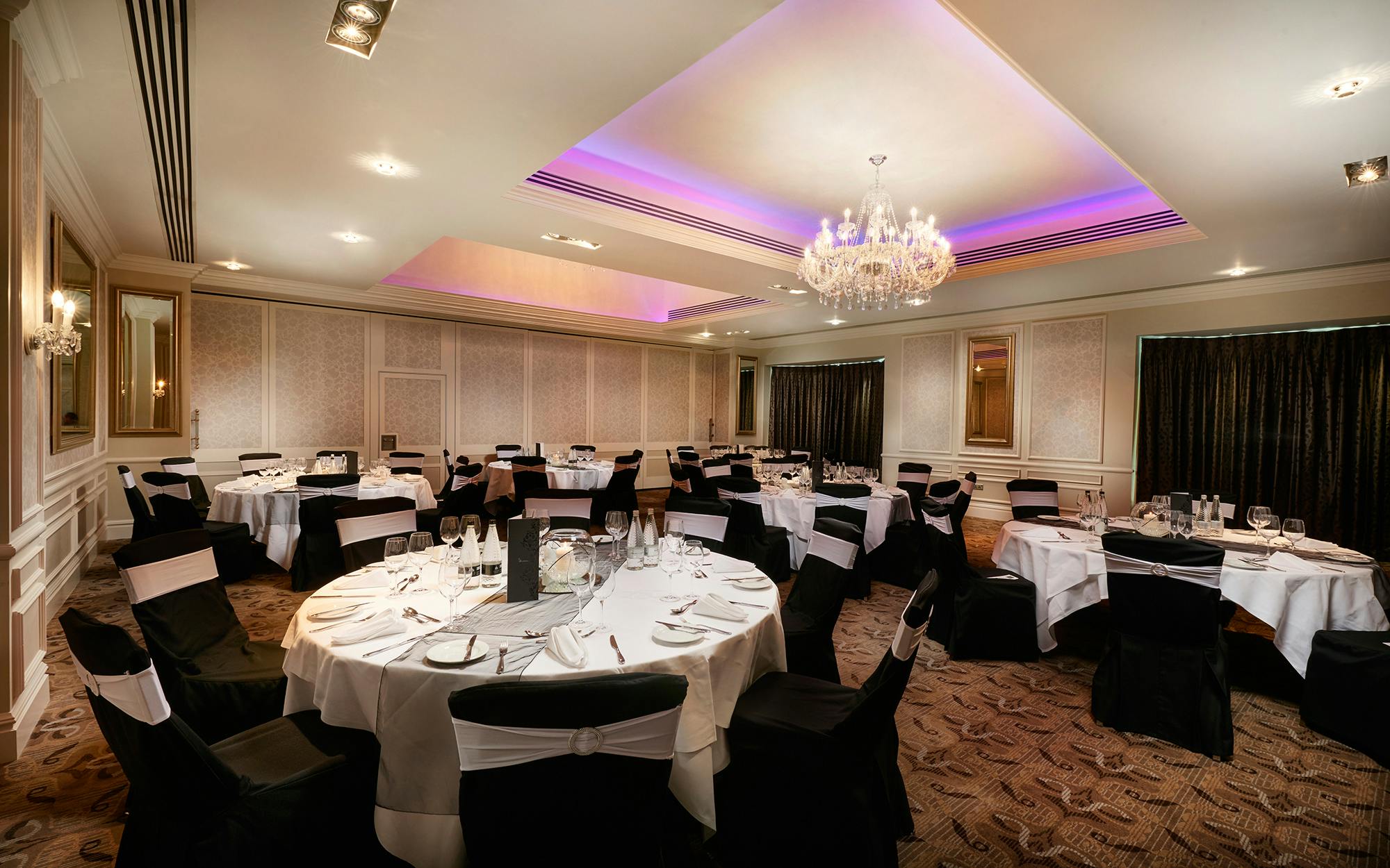 Rockliffe Suite at Rockliffe Hall, elegant event space for weddings and corporate gatherings.