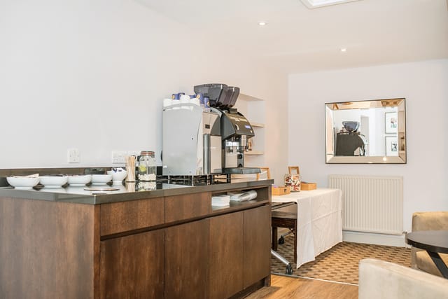 Refreshment area in New Place Hotel, Hampshire; ideal for meetings and events.