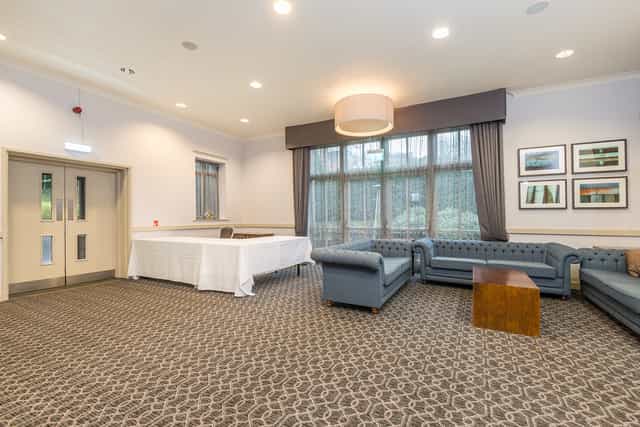The Arden meeting space at New Place Hotel, Hampshire - modern, well-lit venue for events.