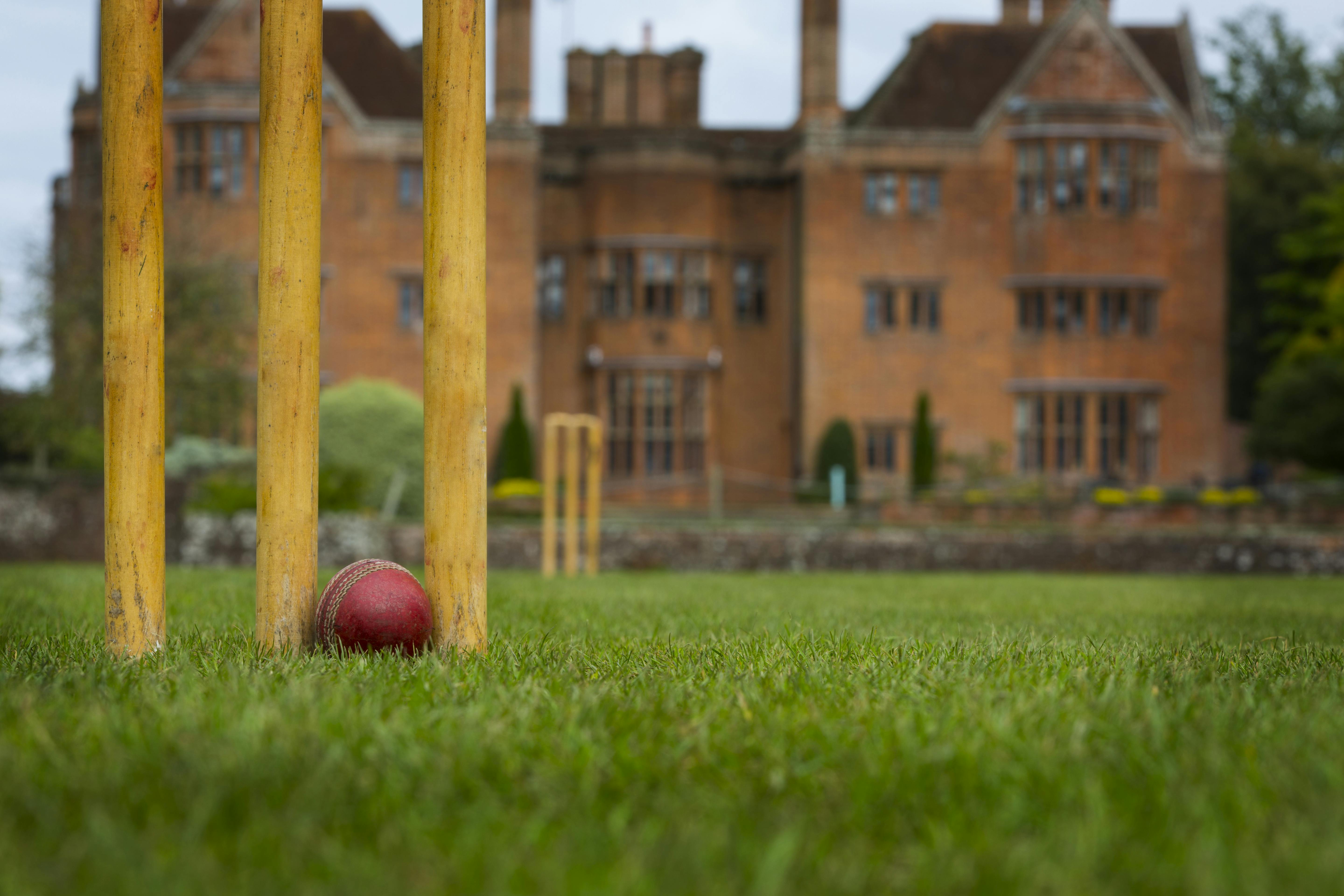 Cricket pitch at New Place Hotel, Hampshire - ideal for corporate retreats and team-building.