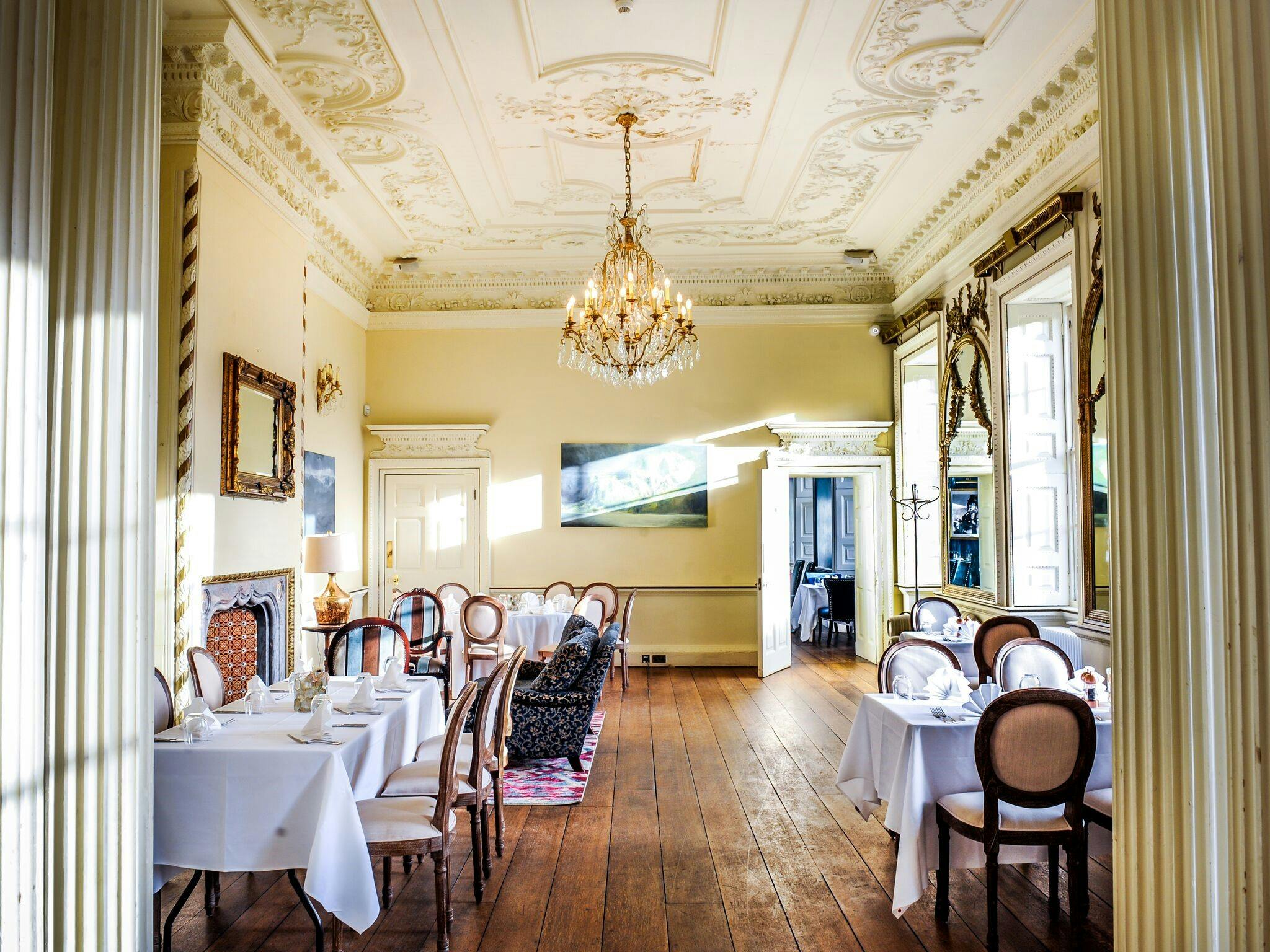 Elegant dining room at Proud Country House, perfect for upscale events and gatherings.