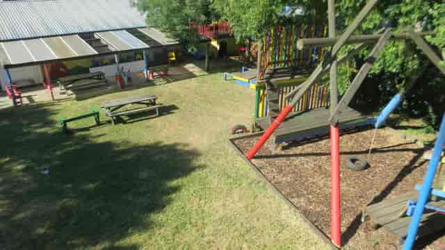 Vibrant outdoor event space at Grove Adventure Playground, perfect for team-building and gatherings.