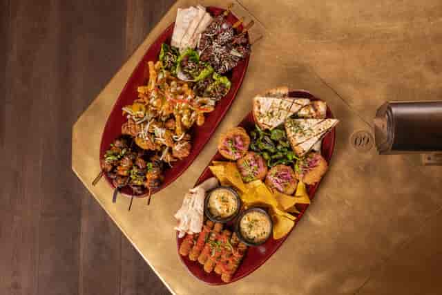 Vibrant appetizer platters for networking events at Flight Club Victoria.