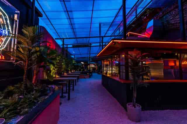 Night Tales exclusive venue, modern outdoor, corporate events
