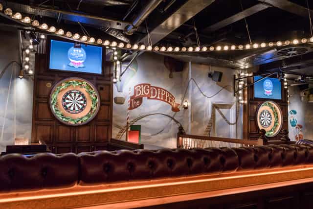 The Big Dipper at Flight Club Victoria, vibrant dartboard venue for team-building events.