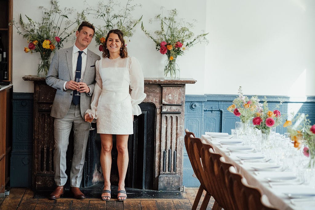 Intimate wedding venue with floral decor and elegant dining at The Camberwell Arms.