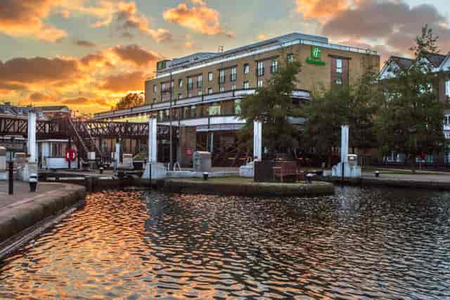 Waterfront Suite at Brentford Lock, scenic venue for outdoor events and receptions.