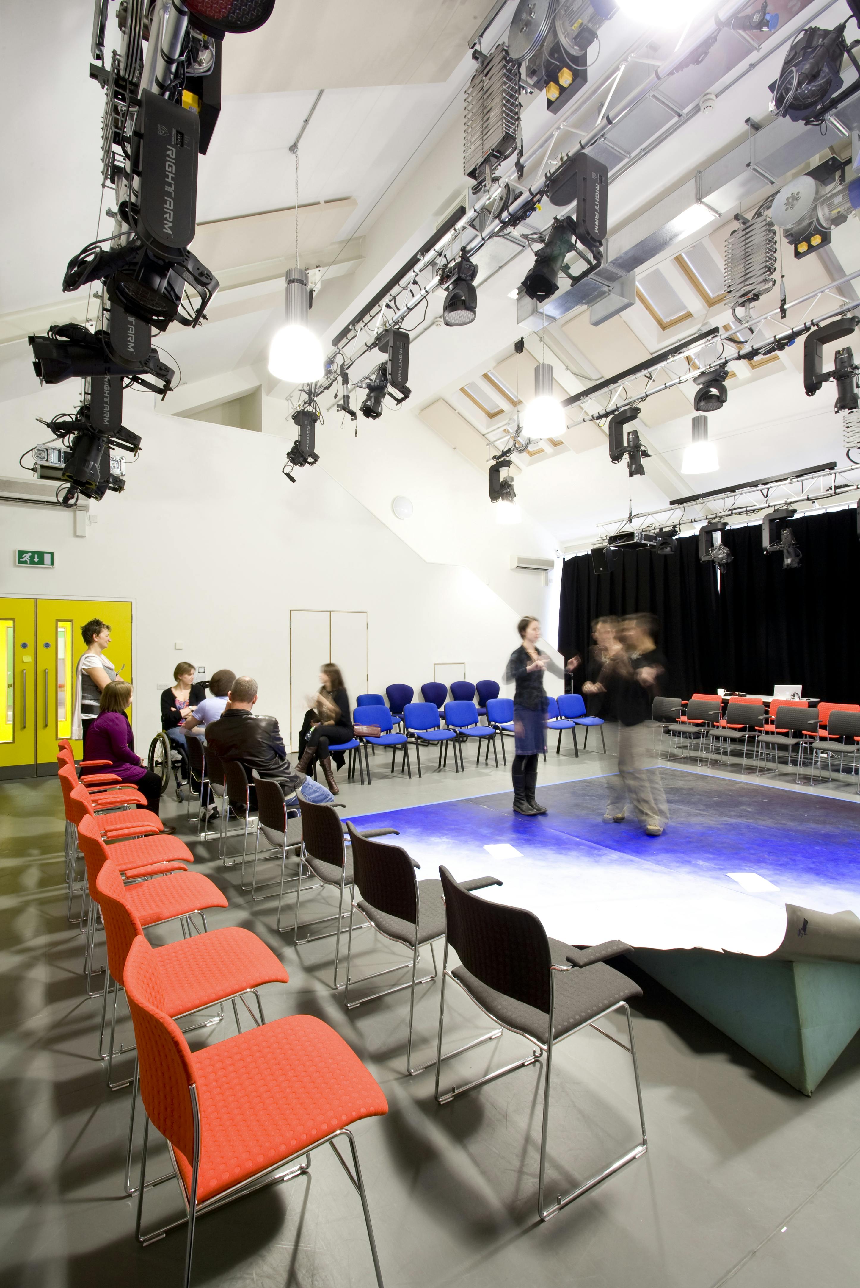 Rehearsal Room at Graeae Theatre: flexible seating for workshops and meetings.