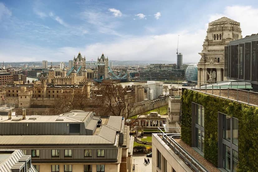 Panoramic view of London from Wildside, ideal for corporate events and receptions.