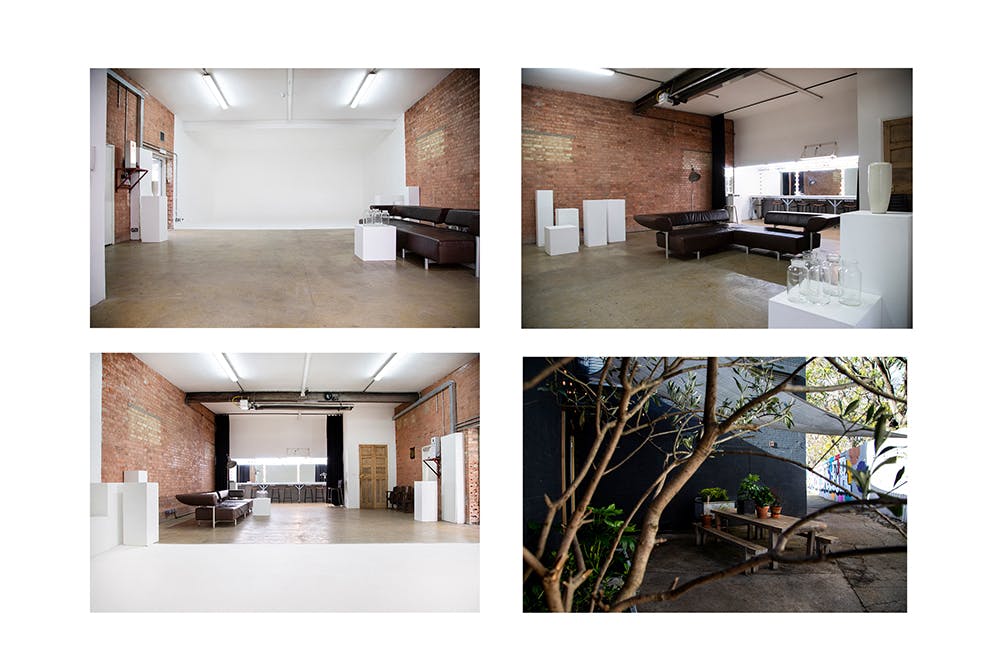 Versatile event space in Bow Bunker, East London, ideal for workshops and networking.