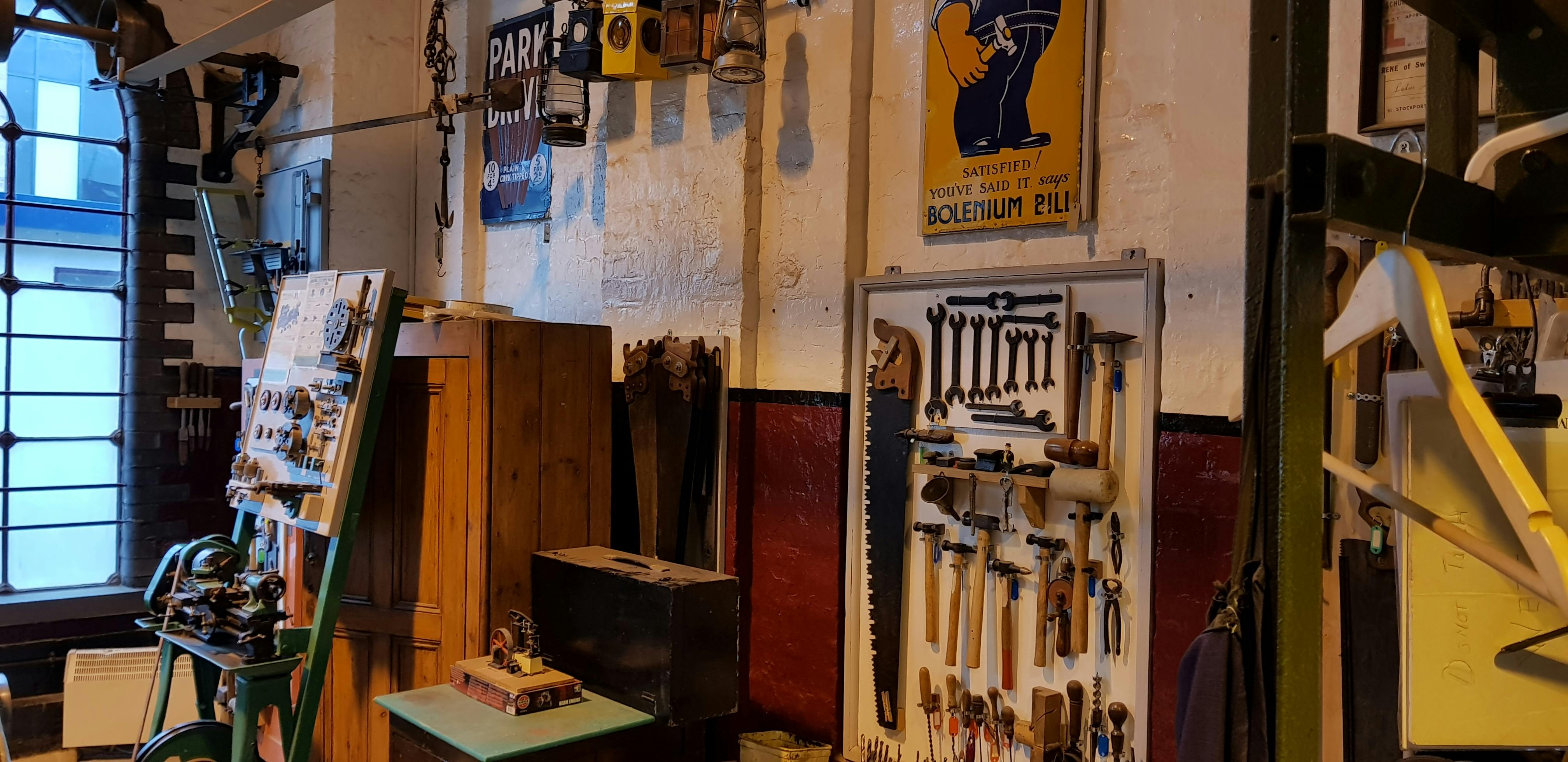 Victorian Pumphouse workshop, rustic decor for team-building events and DIY workshops.