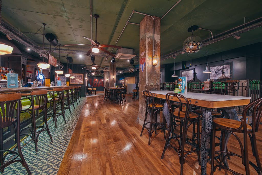 Havana Bar Newcastle: spacious venue with rustic decor for networking and social events.