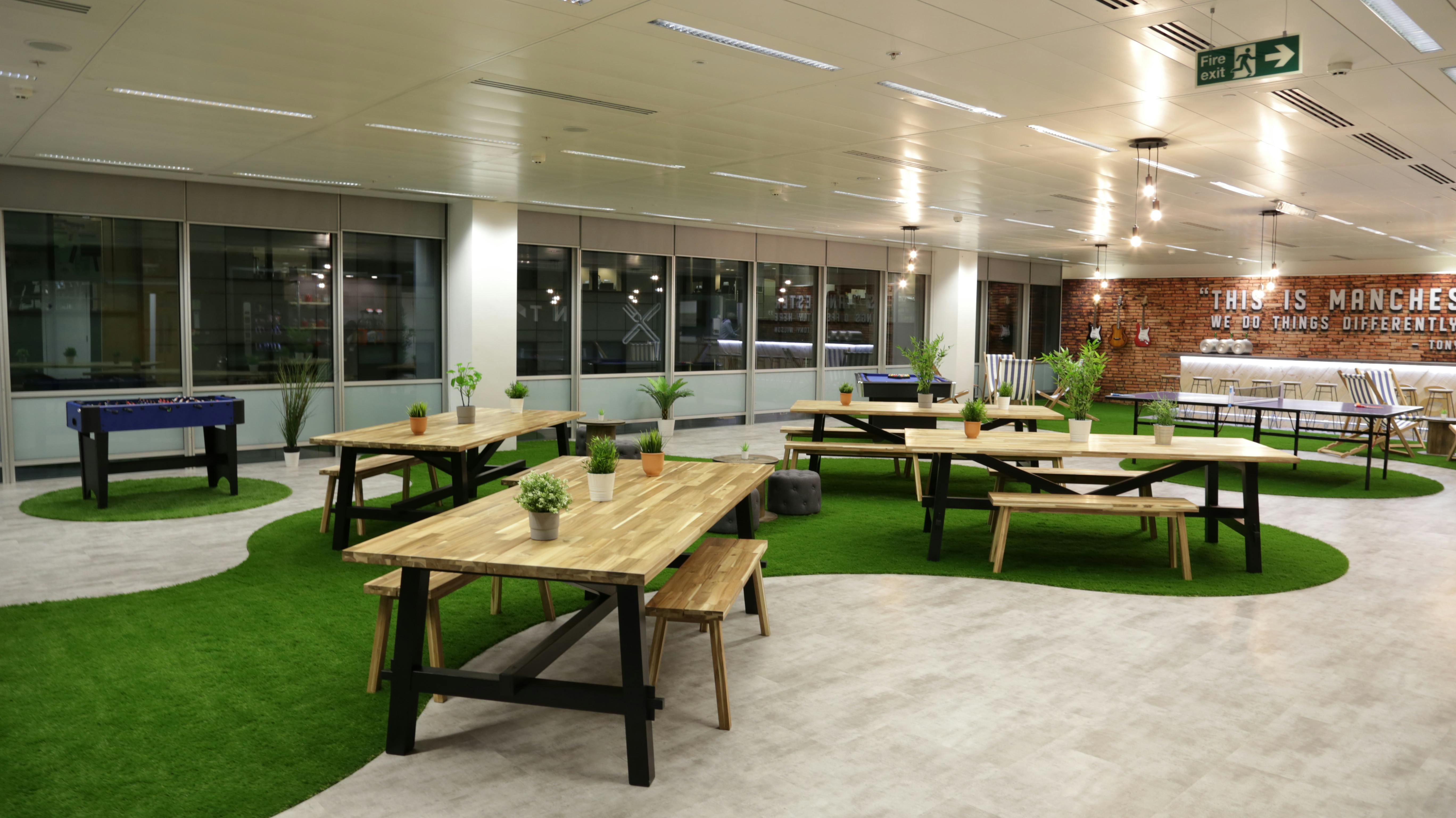 The Lawn Club at Manchester Conference Centre, ideal for networking and team-building events.