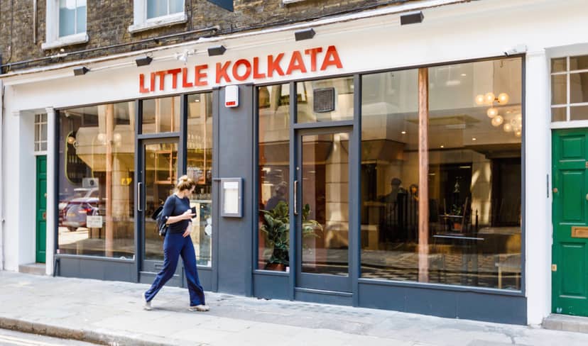 Little Kolkata restaurant exterior, ideal for networking events and private dining.