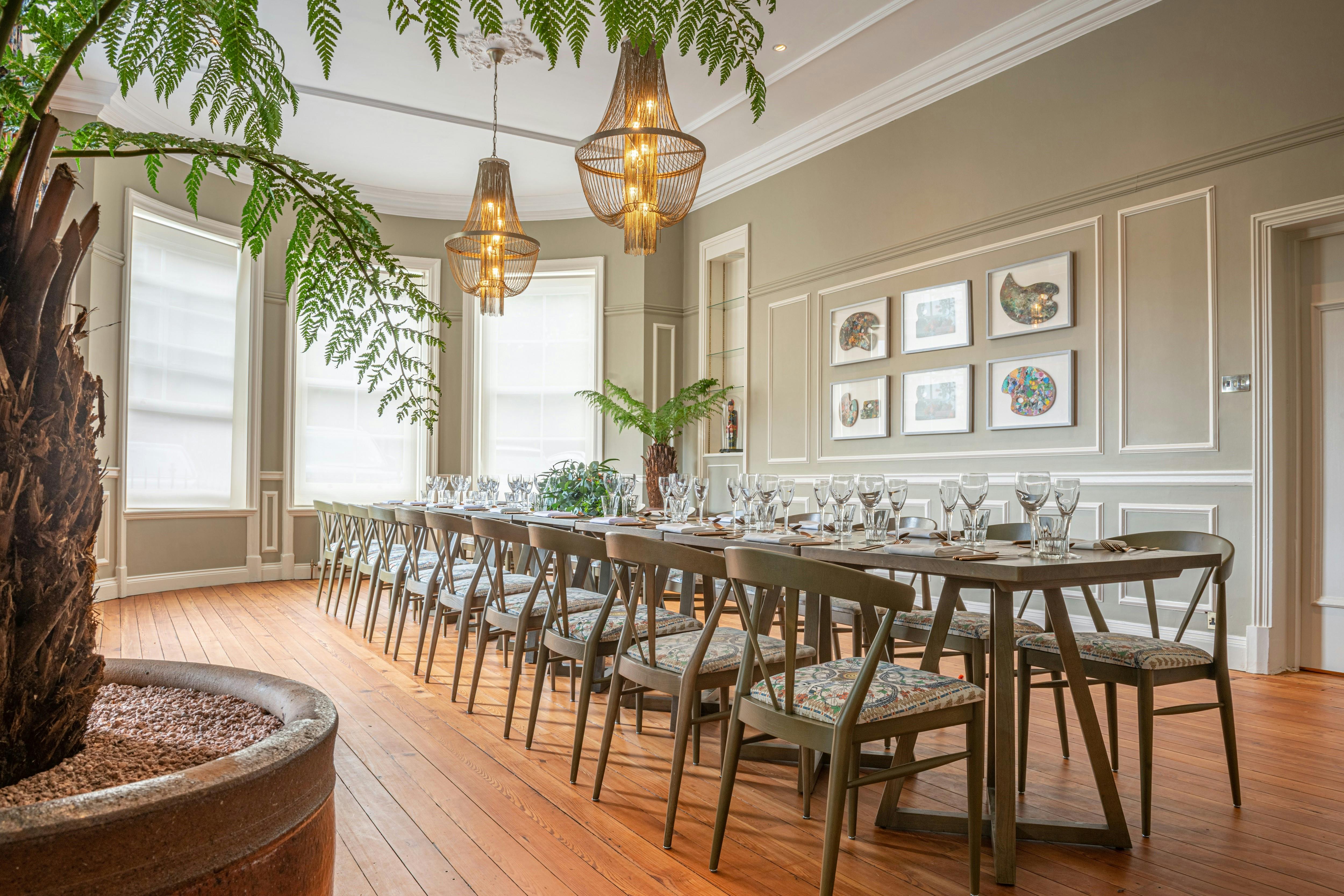 Elegant dining space in Richmond Harbour Hotel, ideal for corporate events and gatherings.