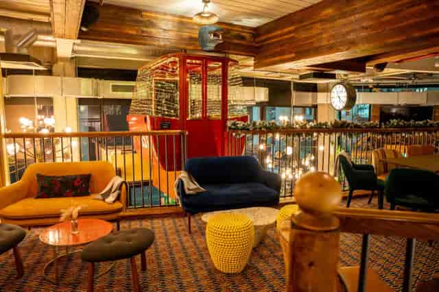 Basement at The White Haus: Unique event venue with repurposed cable car for experiential hire.