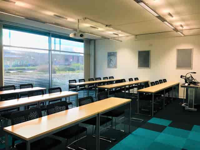Small classroom in ARU Venue Hire, Chelmsford for workshops and training sessions.