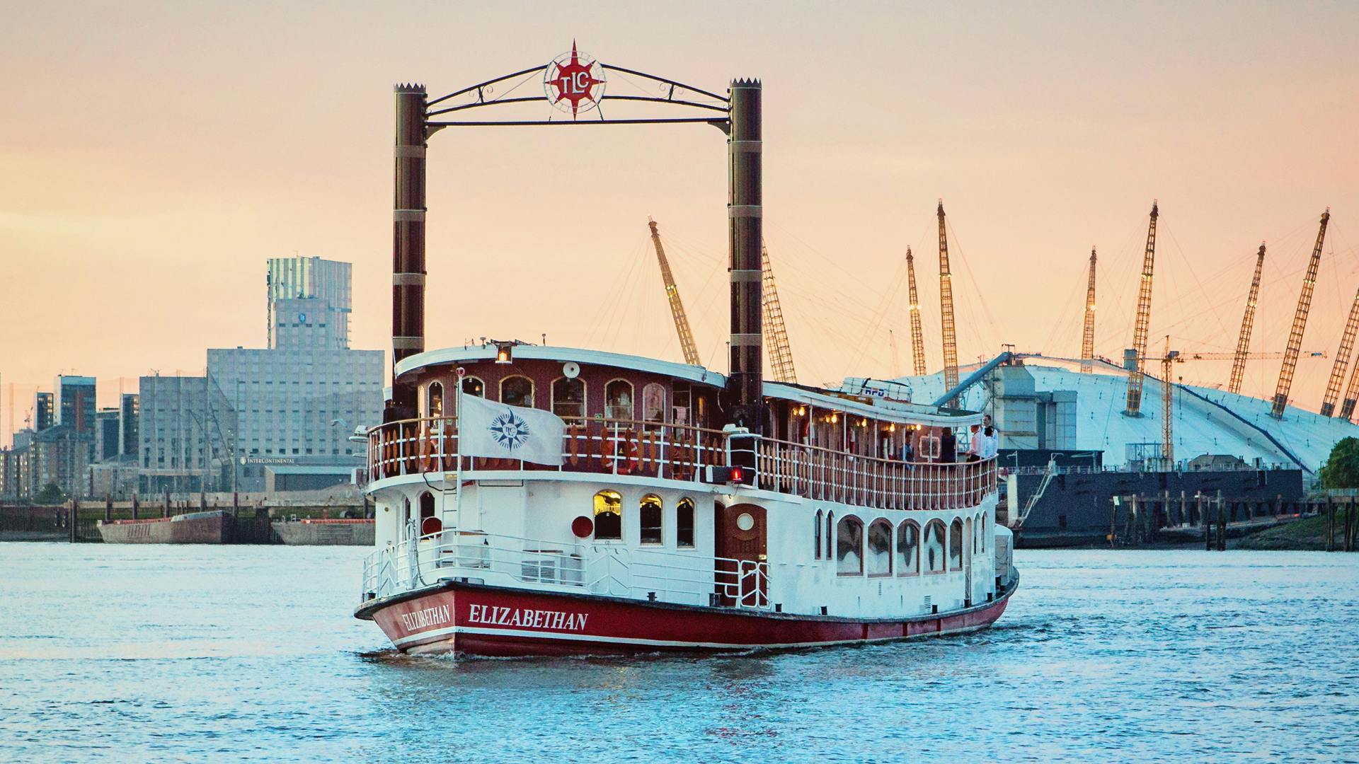 Charming Elizabethan venue on water for unique corporate events and sunset cruises.