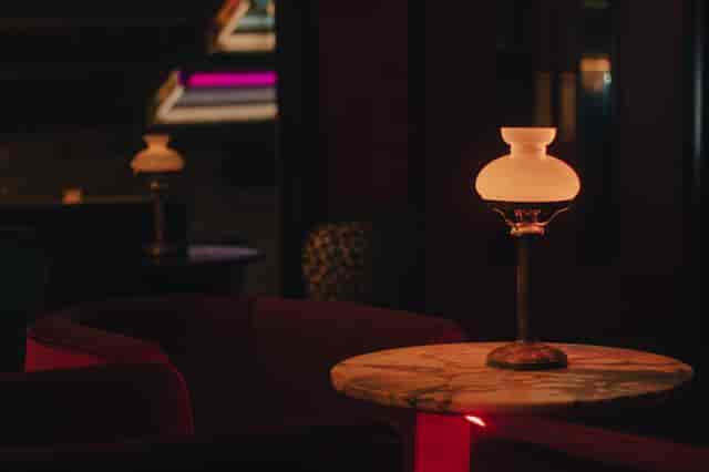 Intimate Red Room at Jack Solomons Club, ideal for networking events and gatherings.