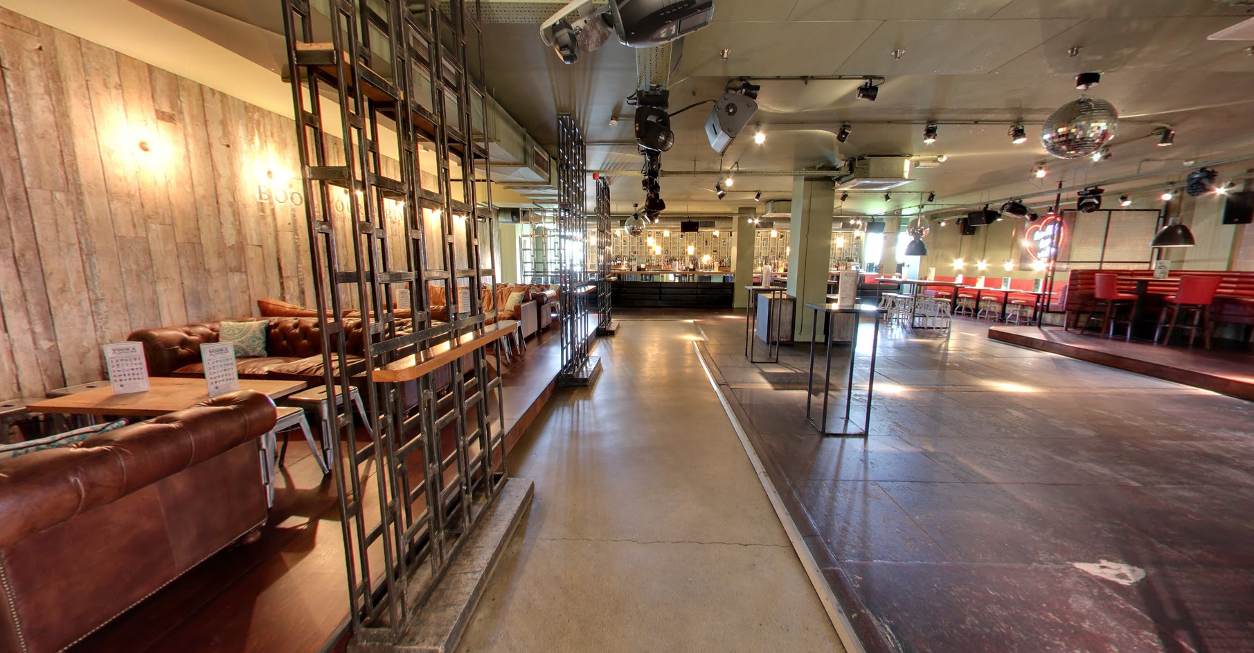 Versatile event space in Revolution Plymouth with lounge seating for networking events.