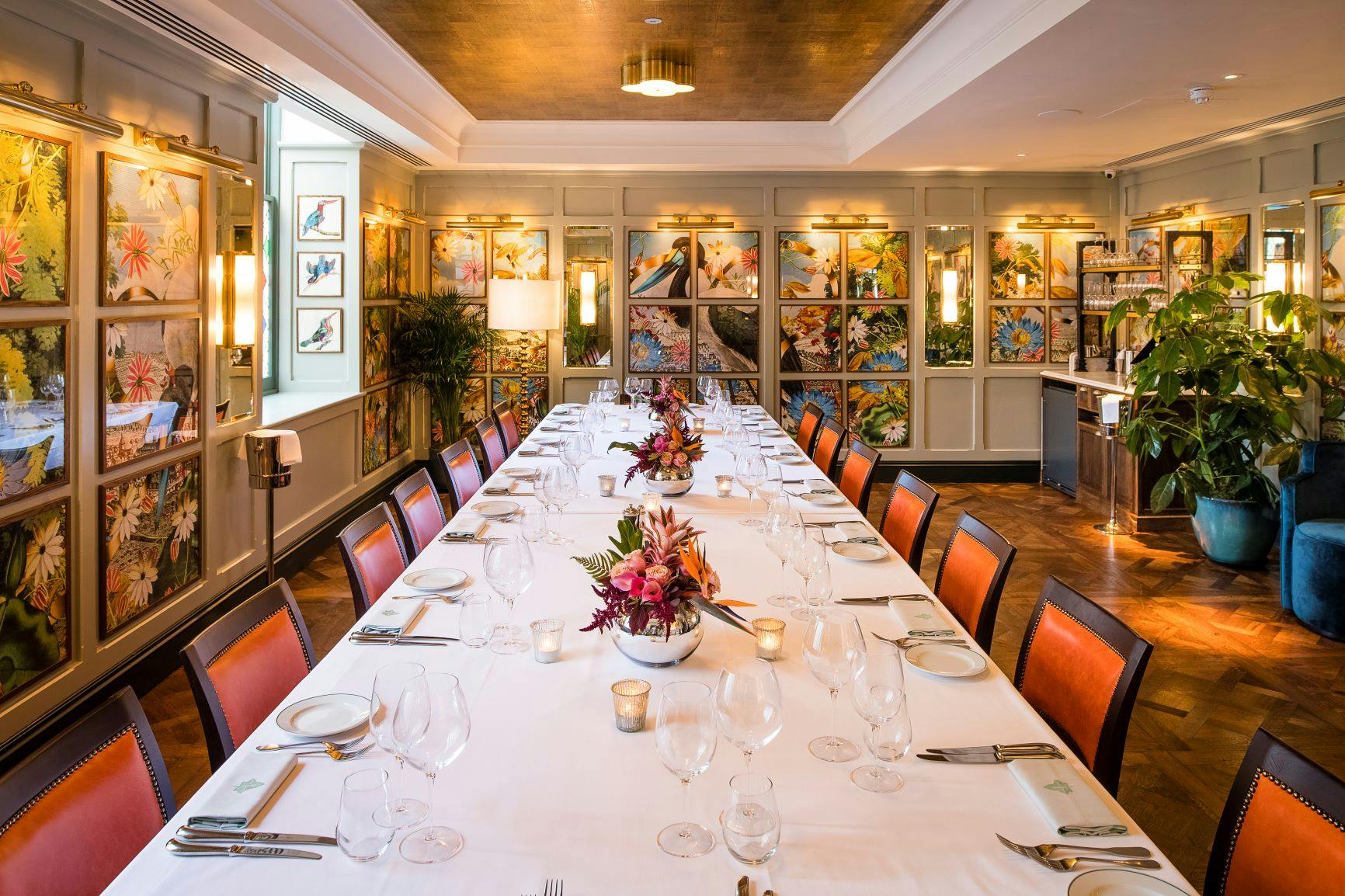 Elegant dining space at The Ivy Winchester, perfect for corporate events and intimate gatherings.