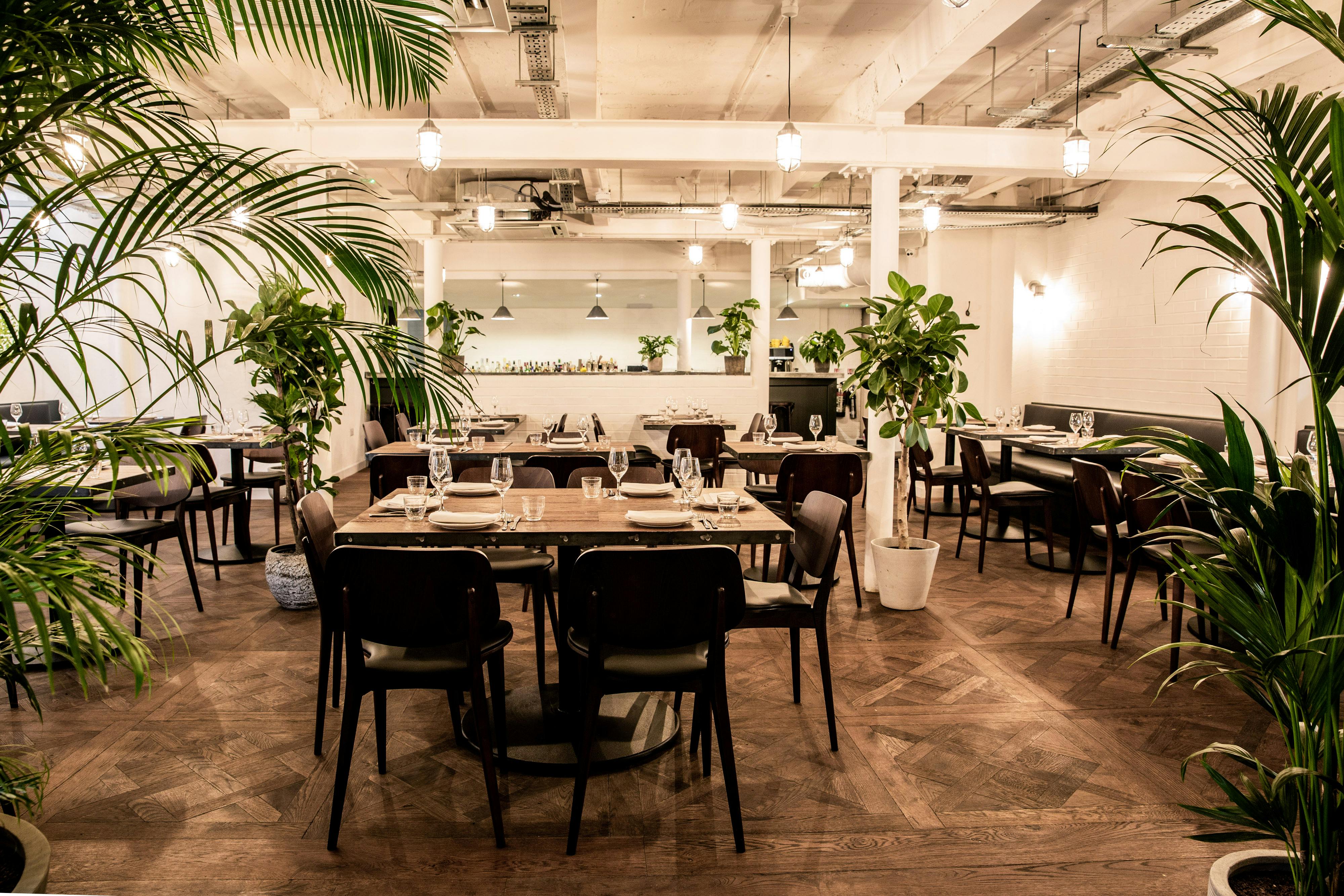 Stylish wine room at FARE Restaurant, perfect for intimate meetings and events.