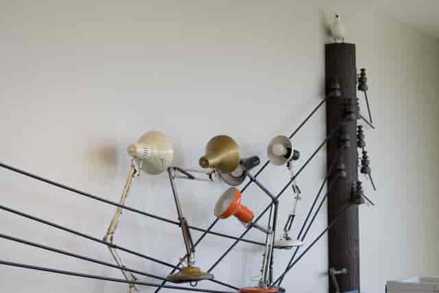 Artistic lamp installation at Poise, Hilton Bournemouth for memorable event ambiance.