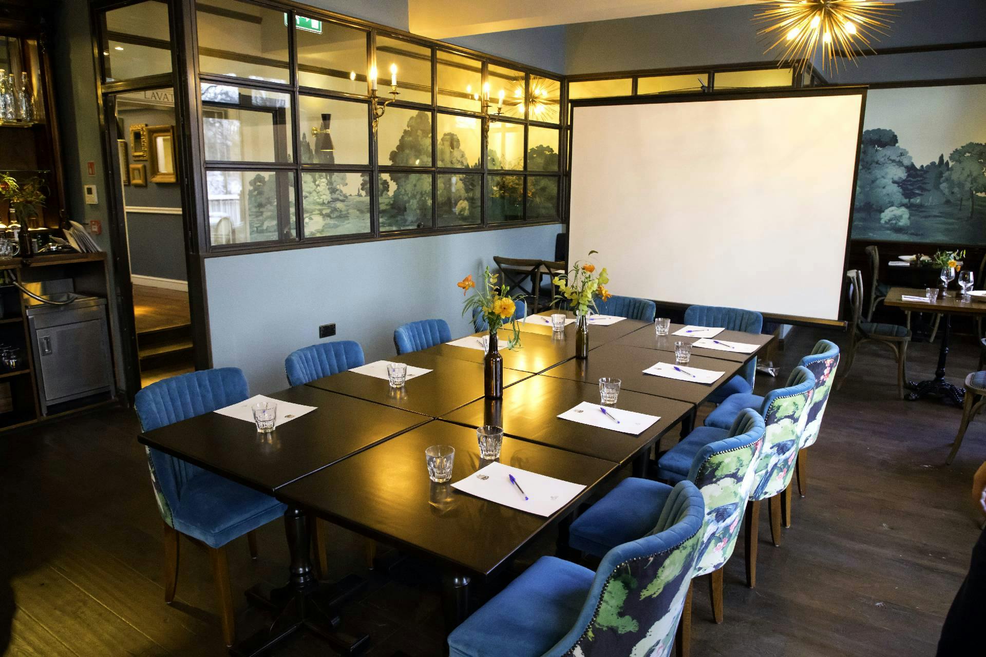 Whole Venue in The Swan: elegant meeting space with long table, ideal for workshops and strategy sessions.