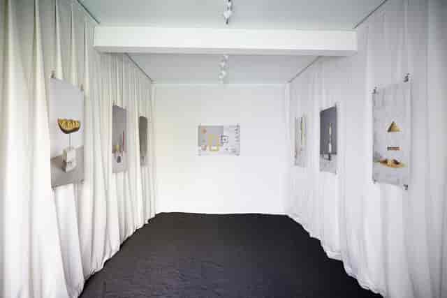Minimalist gallery in The Future Laboratory, ideal for art events and intimate meetings.