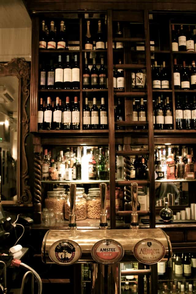 Elegant wine bar with extensive selection, perfect for networking events and celebrations.