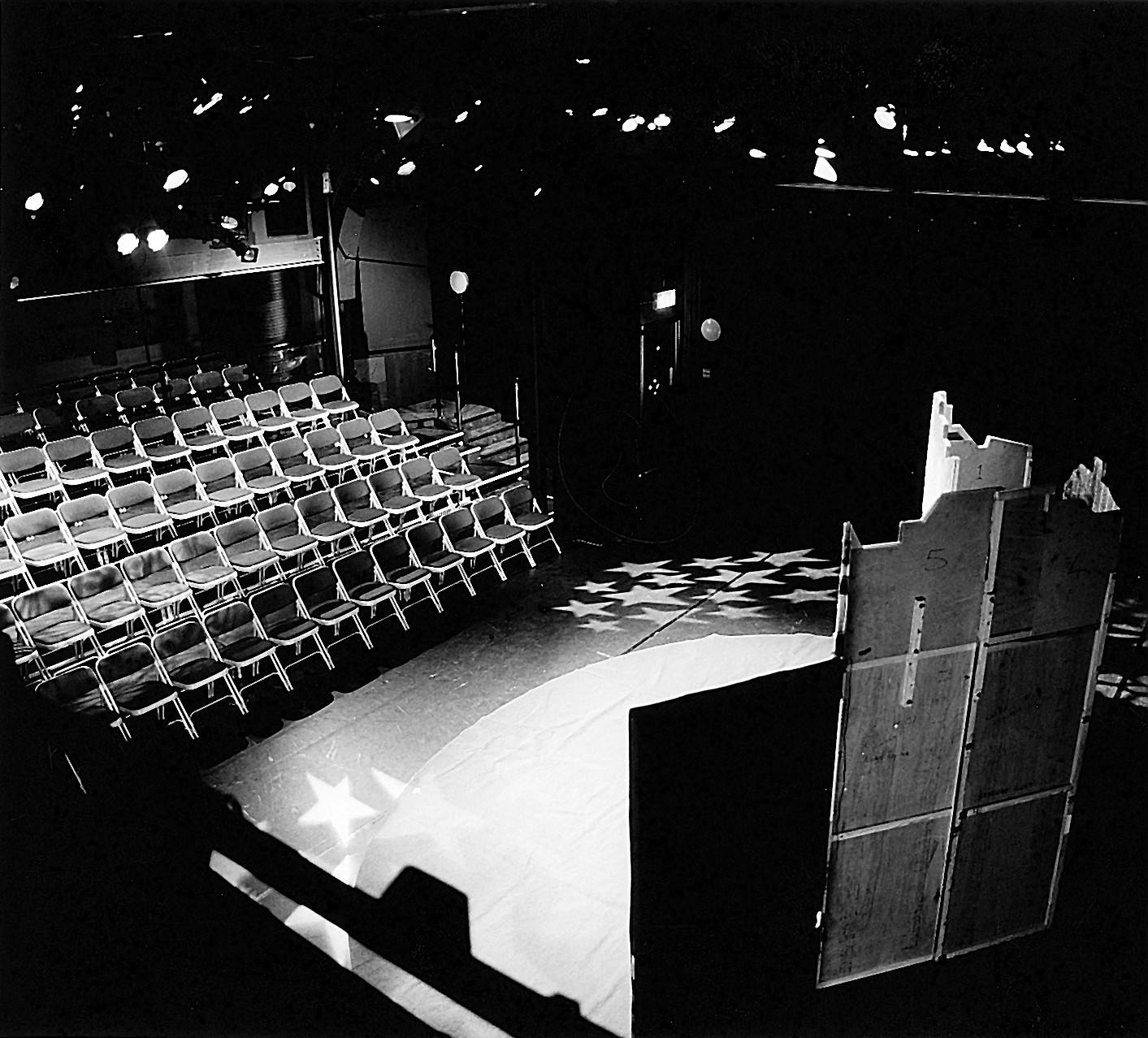 Trestle Theatre Company stage with tiered seating for performances and events.