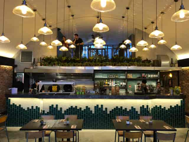 Stylish Private Mezzanine at Arepa & Co, perfect for events and gatherings.