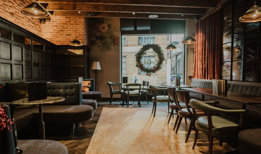 Stylish meeting space in The Gun London, perfect for intimate events and gatherings.