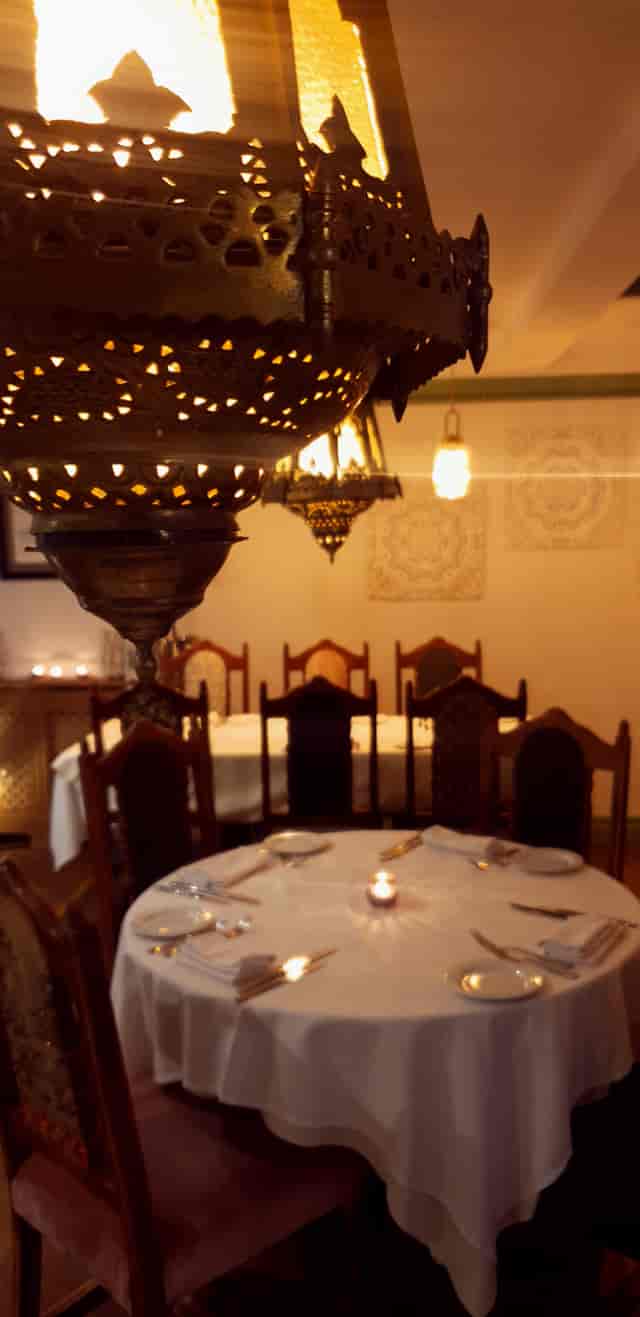 Elegant dining room in Nayaab, perfect for intimate gatherings and upscale events.