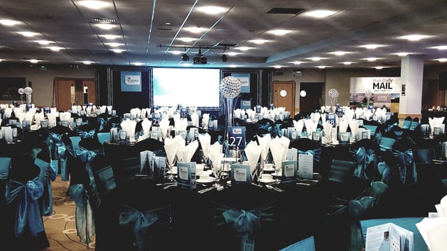 Kingston Suite at MKM Stadium, elegant event space for corporate and gala occasions.