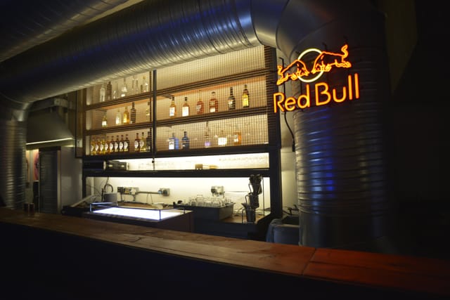 Sleek bar area at The Platform, inviting space for networking events and gatherings.