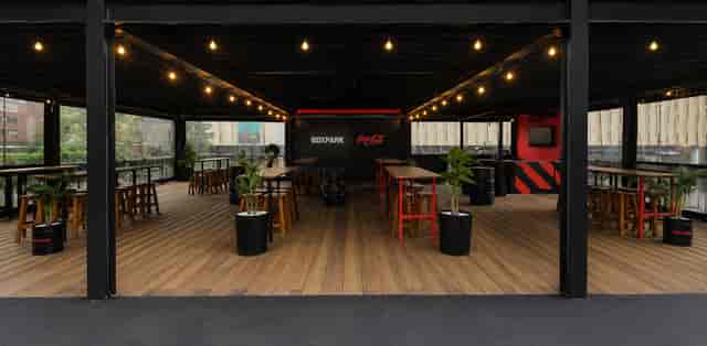 Industrial-chic Boxpark Croydon venue for corporate networking and brandable event hire.